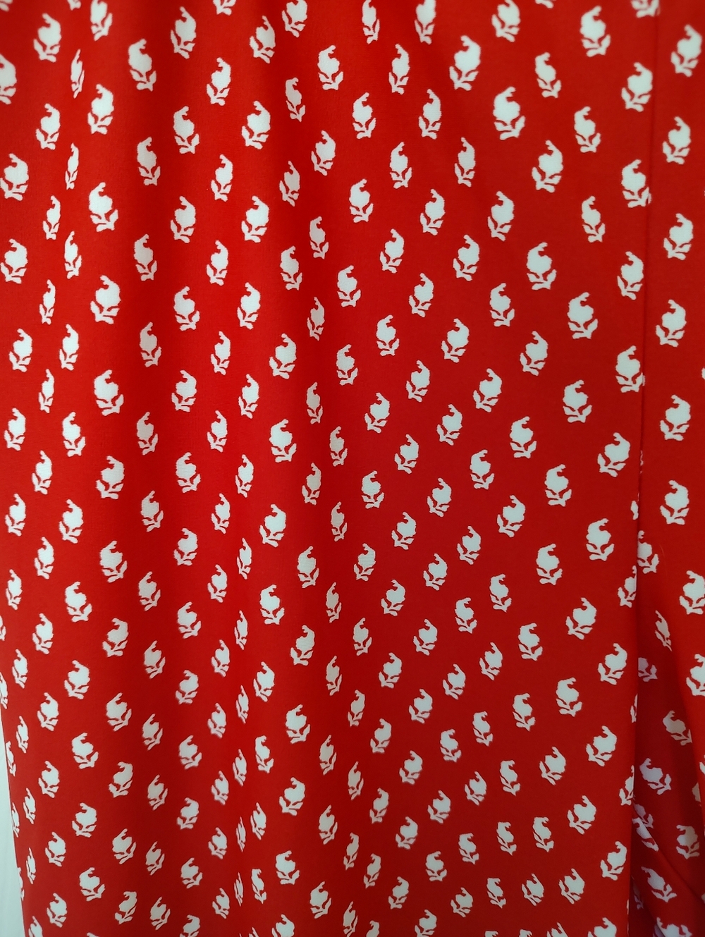 Jude Connally Lucia Cropped Pants Foulard Red XL - Picture 3 of 10